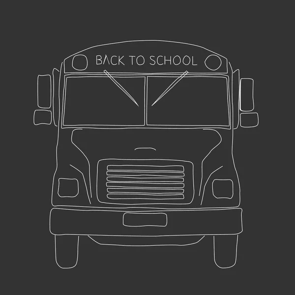 Bus de retour à l'école — Image vectorielle