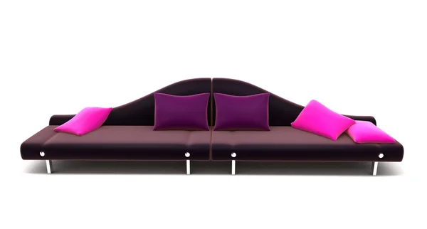 Canapé confortable violet — Photo