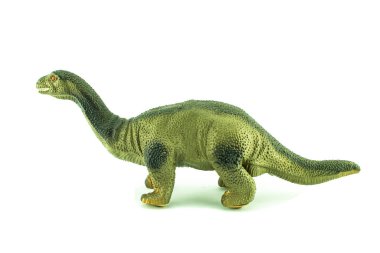 Dinozor oyuncak beyaz bir arka plan üzerinde