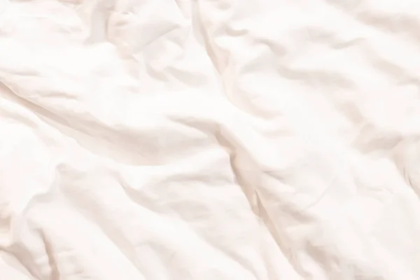 Close up of bedding White sheets with copy space