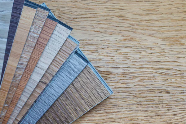 Examples of ready-made vinyl flooring for interior work