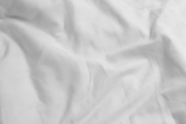 Beyaz çarşafları kopya alanı ile kapat