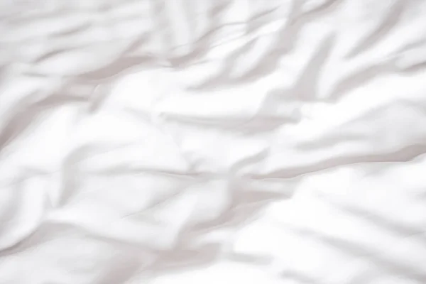 Белый Фон Постельного Белья Спальне Скопировать Пространство — стоковое фото