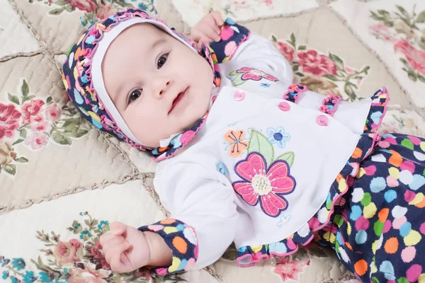 Little girl in her nursery — Stock Photo, Image