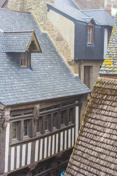 Roofs in the ancient castle — Stock Photo, Image