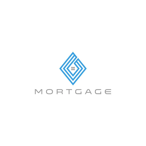 Projeto Logotipo Hipoteca Diamante —  Vetores de Stock