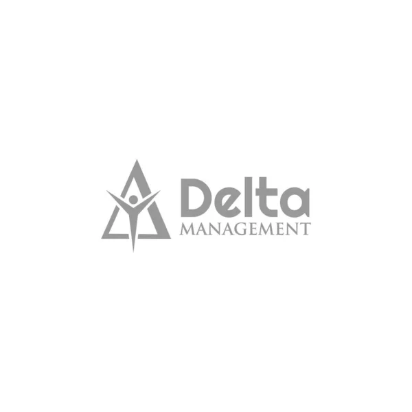 Diseño Del Logotipo Delta People Management — Vector de stock