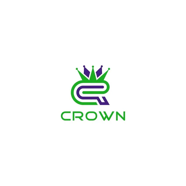 Crown Logo Design Vecteur — Image vectorielle