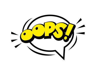 Bulutlu komik konuşma balonu ikonu, Ray. Pop Art vektör karikatür çizimi. Çizgi roman, poster, afiş için tasarım