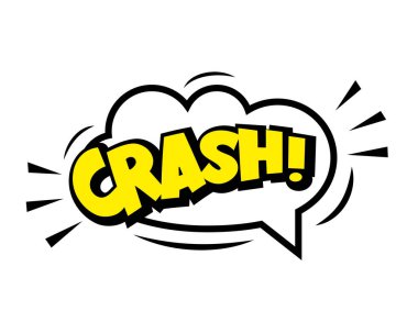 Bulutlu komik konuşma balonu ikonu, Ray. Pop Art vektör karikatür çizimi. Çizgi roman, poster, afiş için tasarım