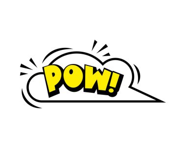 Bulutlu, yıldızlı, ışınlı komik konuşma balonu. Pop Art vektör karikatür çizimi. Çizgi roman, poster, afiş için tasarım