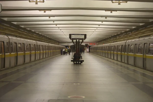 Interno Del Metrotreno 721 Uauza 2001 Anno Produzione Ultimo Giorno — Foto Stock