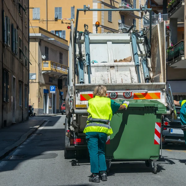 Urban recycling waste services — Stock Photo, Image