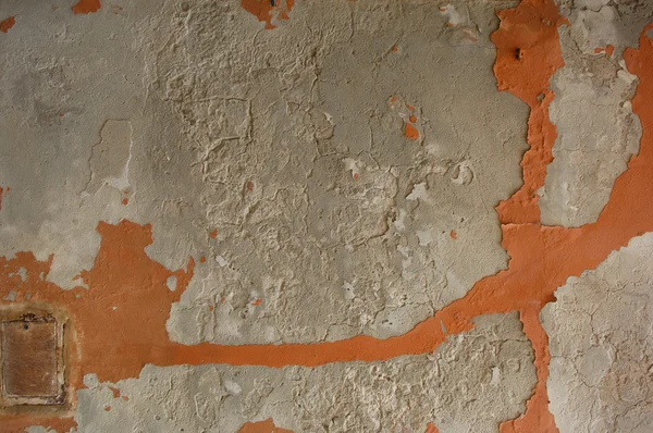 Hava tarafından hasarlı duvar peeling — Stok fotoğraf
