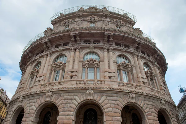 Stock exchange building in Genoa — Stock Photo, Image