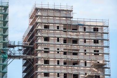 Bina yapım aşamasında