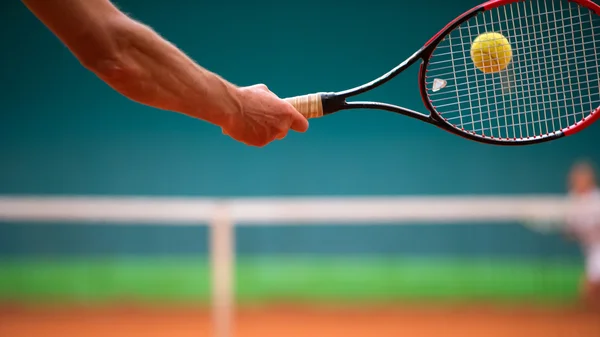 Tennis school indoor — Stock Photo, Image