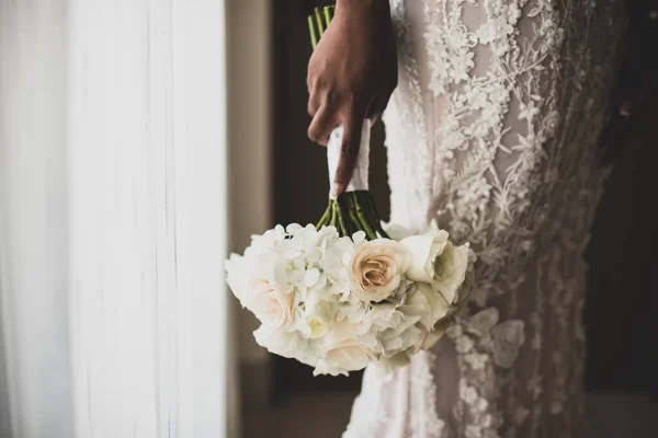 Buquê Flores Uma Coleção Flores Arranjo Criativo Usado Extensivamente Casamentos — Fotografia de Stock