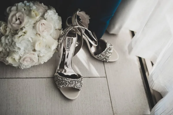 Los Cabos Mexico 2022 Wedding Shoes Very Important Accessory Bridal — Foto Stock