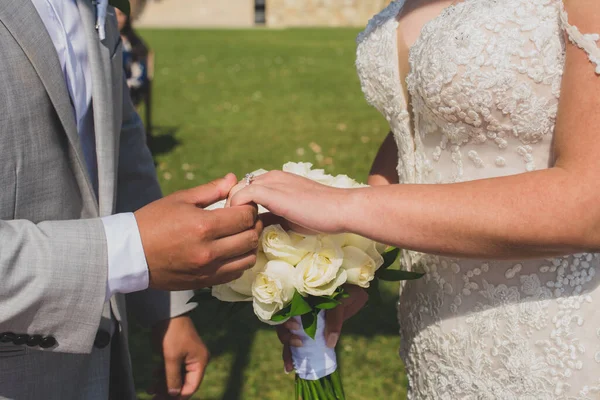 Wedding Ceremony Two More People United Marriage Wedding Traditions Customs — Foto Stock