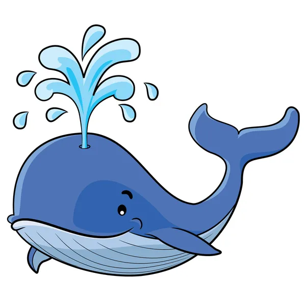 Walvis cartoon — Stockvector