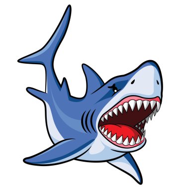köpekbalığı karikatür