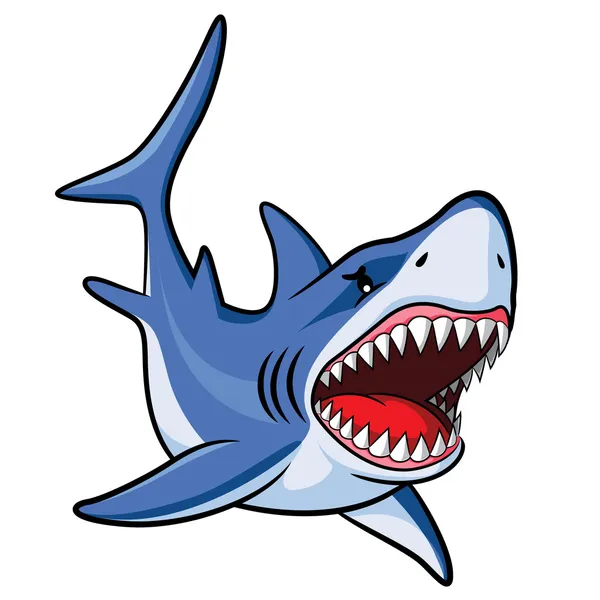 Shark Cartoon — Stock Vector