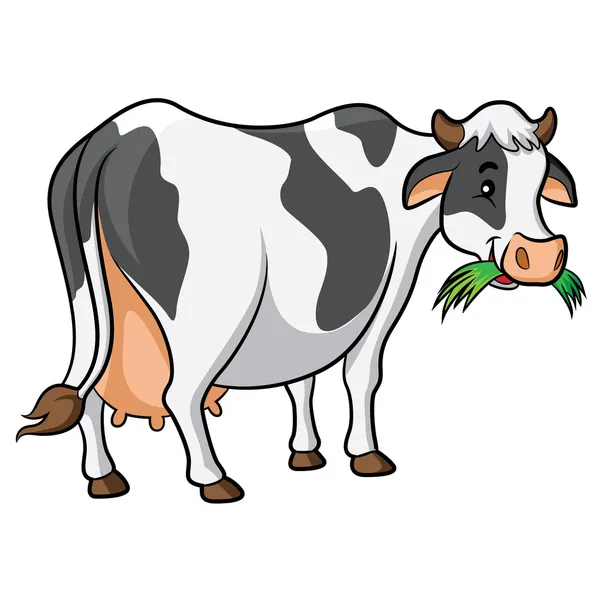 Caricatura de vaca — Vector de stock