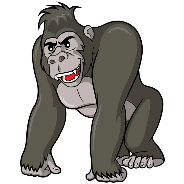 Gorilla cartone animato — Vettoriale Stock