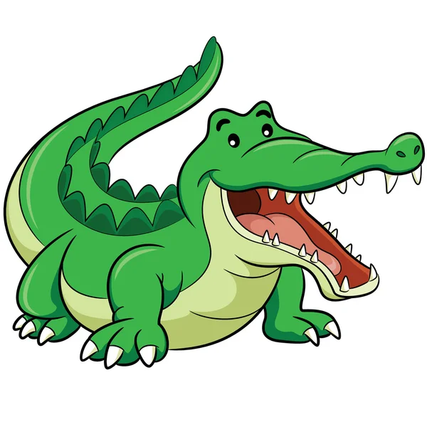 Crocodile Cartoon — Stock Vector