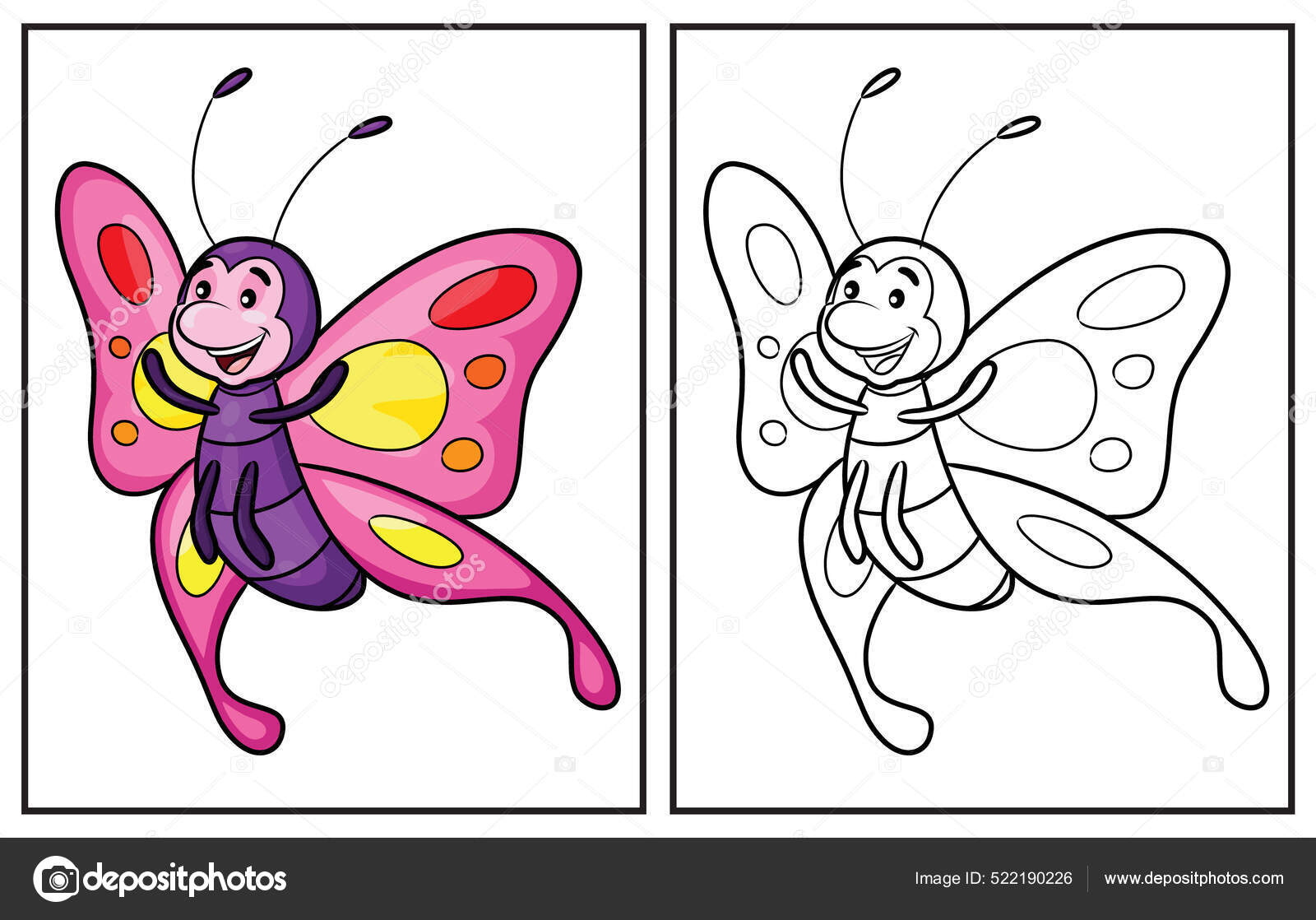 Desenhos para colorir de desenho de lindas borboletas para colorir  