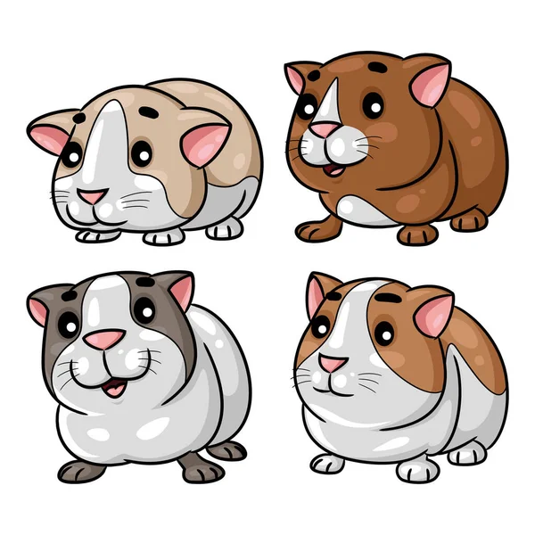 Illustration Cute Cartoon Hamster — Stock Vector