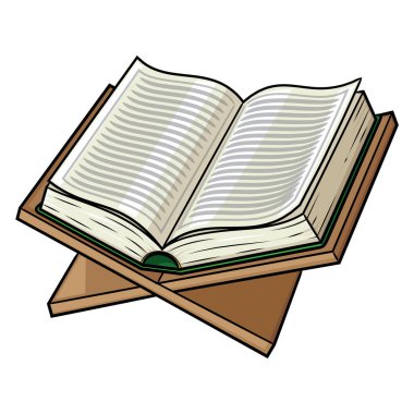 Kutsal kitap çizgi filminin tasviri.