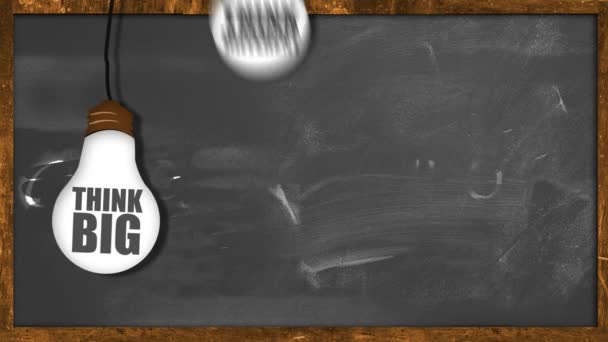 Be Creative Looping animation on blackboard