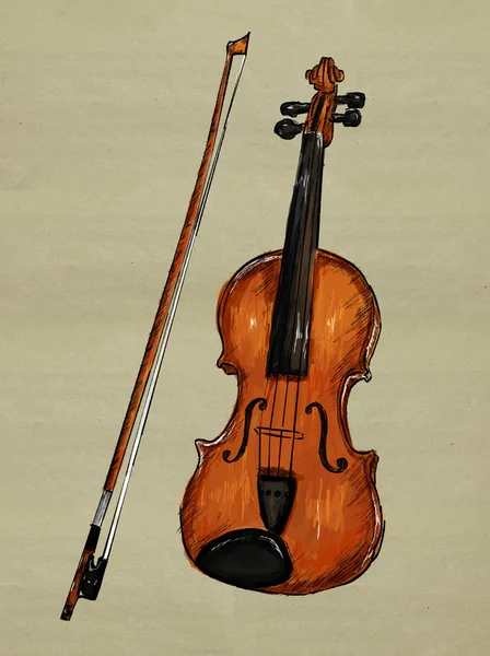 Image de peinture au violon — Photo