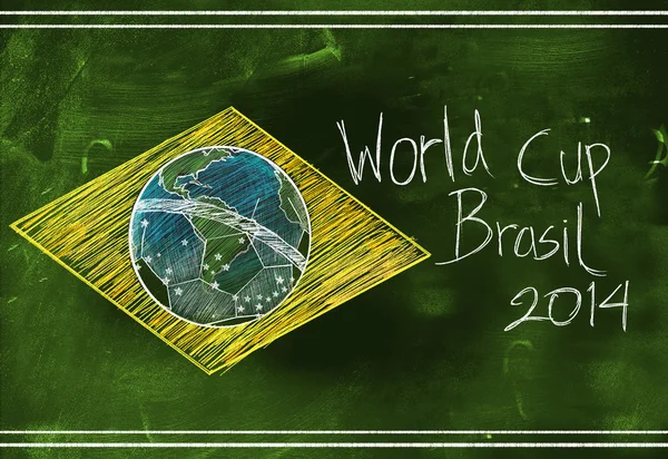 Copa del Mundo Brasil 2014 boceto — Foto de Stock