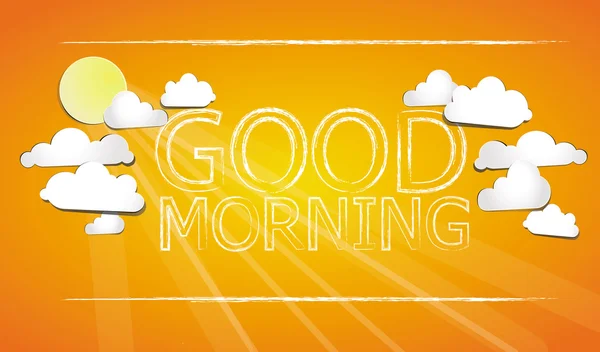 Good Morning — Stock Vector