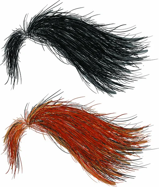 Реалистичные волосы — стоковый вектор