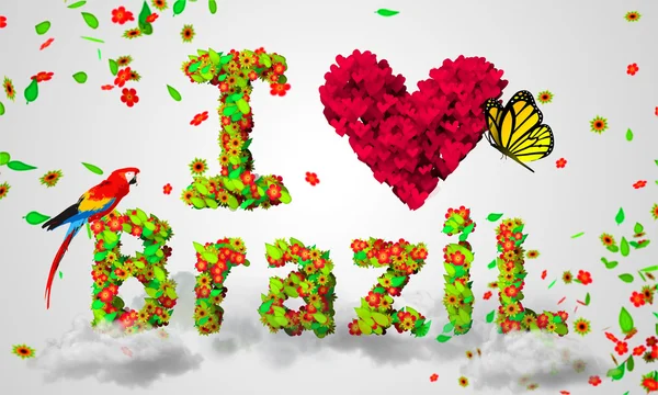 Me encanta Brasil — Foto de Stock