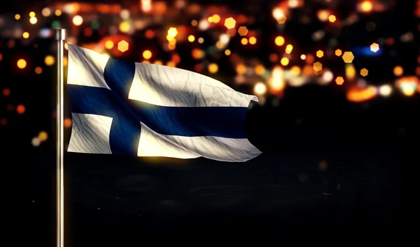 Государственный флаг Финляндии — стоковое фото