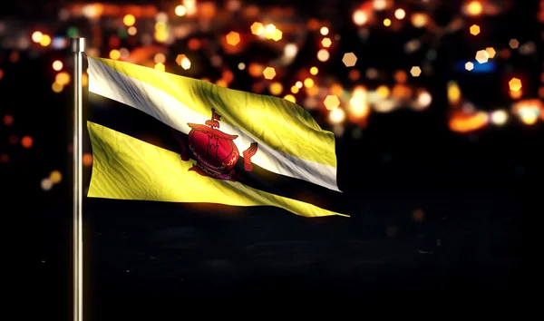 Bandera Nacional de Brunei — Foto de Stock