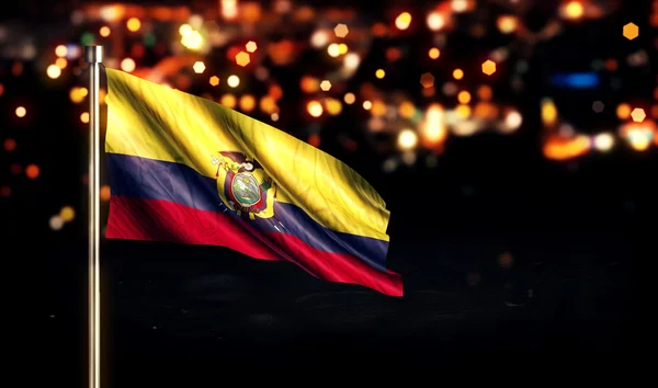 Ecuadorianische Nationalflagge — Stockfoto