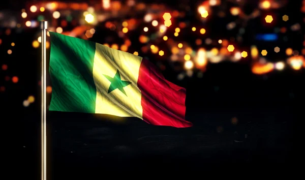 Senegals flagga — Stockfoto