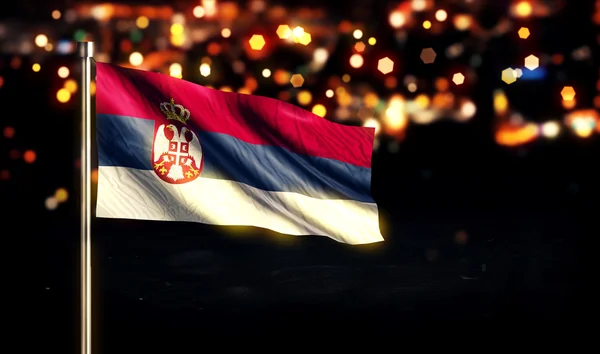 Serbia National Flag — Stock Photo, Image