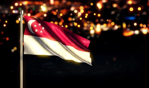 Singapur Nationalflagge — Stockfoto