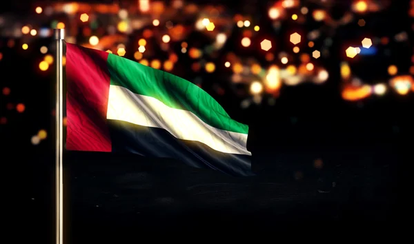 Národní vlajka Spojených arabských emirátů — Stock fotografie