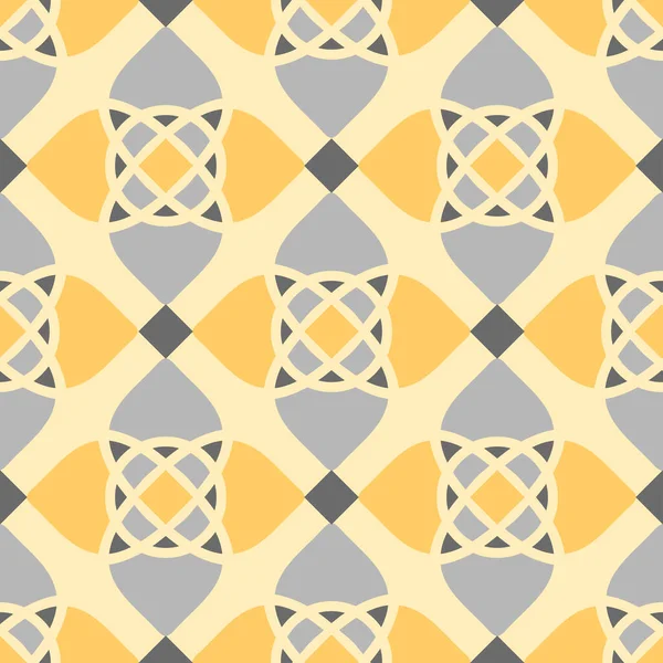 Motif Vectoriel Sans Couture Avec Carrelage Sol Mosaïque Géométrique Sur — Image vectorielle