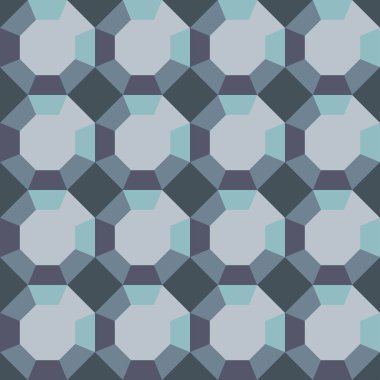 Gri arkaplanda 3D kabarcık dokusu olan kusursuz vektör deseni. Geometrik optik illüzyon duvar kağıdı tasarımı. Dekoratif kristal moda tekstil.