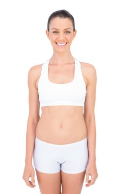 neşeli fit atlet poz