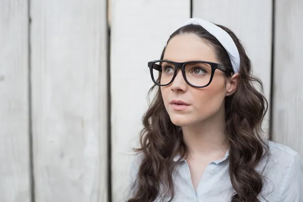 Thoughtful trendy woman posing — Stock Photo, Image